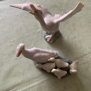 Lladro Ducklings and Lladro Duck Running
